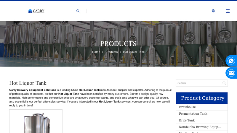 Image of China Hot Liquor Tank manufacturers, Hot Liquor Tank suppliers, Hot ...