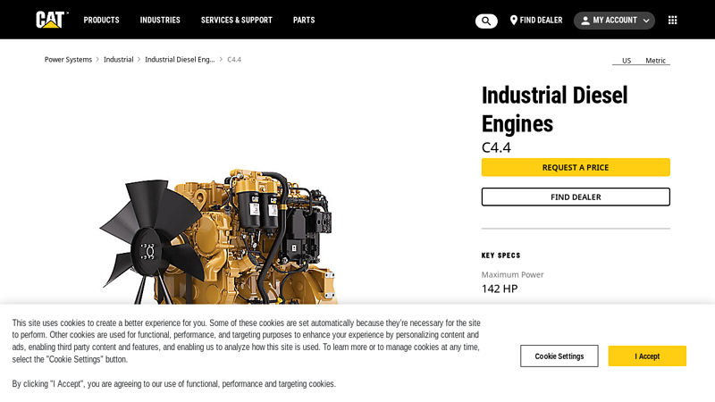 Image of C4.4 China NR4 Industrial Diesel Engines | Cat | Caterpillar