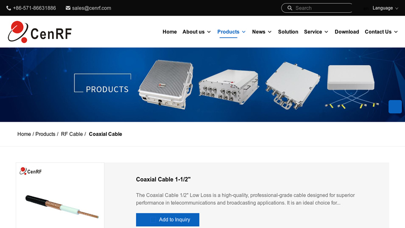 Image of China Best Coaxial Cable Manufacturers and Suppliers