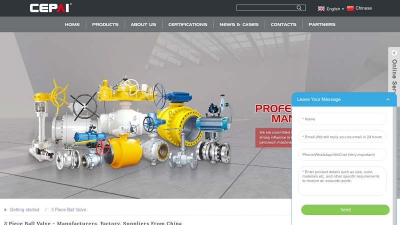 Image of 3 Piece Ball Valve
