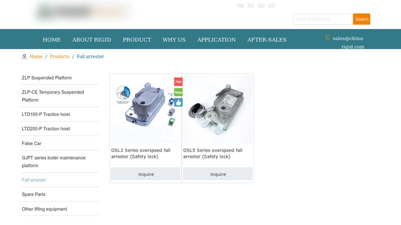 Image of Fall Arrester | Fall Arrester System | Manufacturer and Exporter