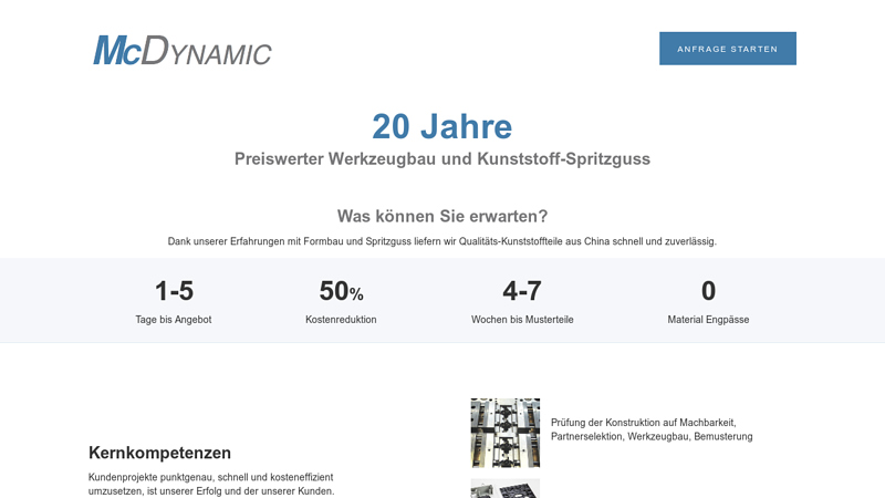 Image of China-Kunststoff Spritzguss mit der Schweizer McDynamic GmbH