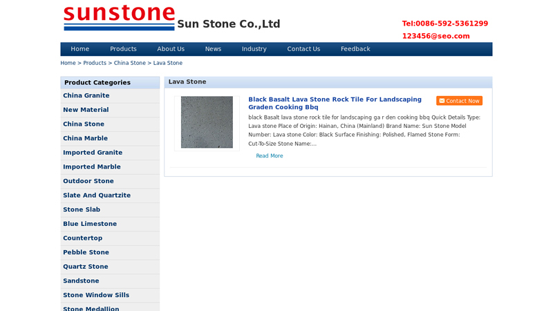 Image of Lava Stone Manufacturers and Suppliers China