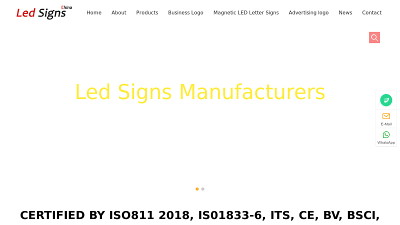 Image of China Led Signs Manufacturer Custom Neon Signs Supplier
