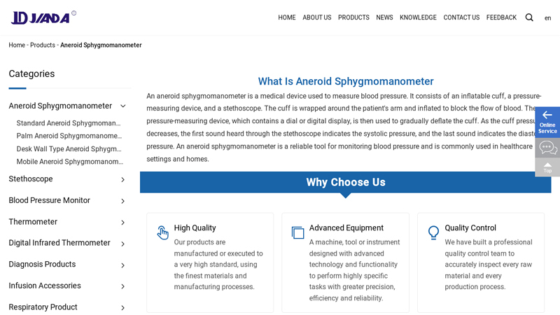 Image of China Aneroid Sphygmomanometer Manufacturers Suppliers Factory