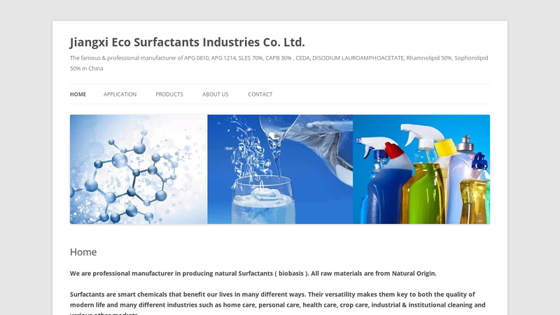 Image of Jiangxi Eco Surfactants Industries Co. Ltd. | The famous & professional ...