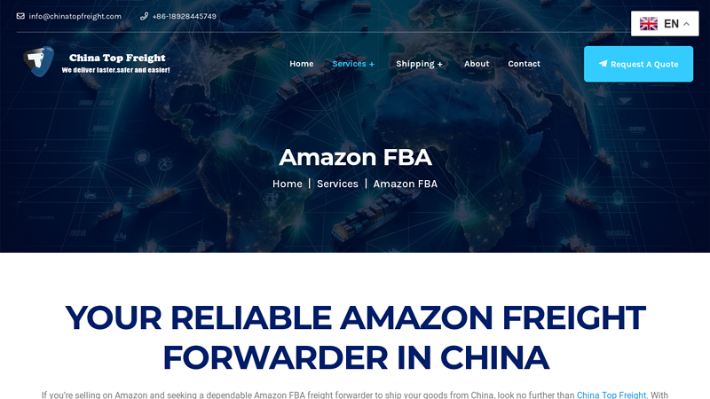 Image of Amazon FBA Freight Forwarder, Shipping from China to Amazon FBA