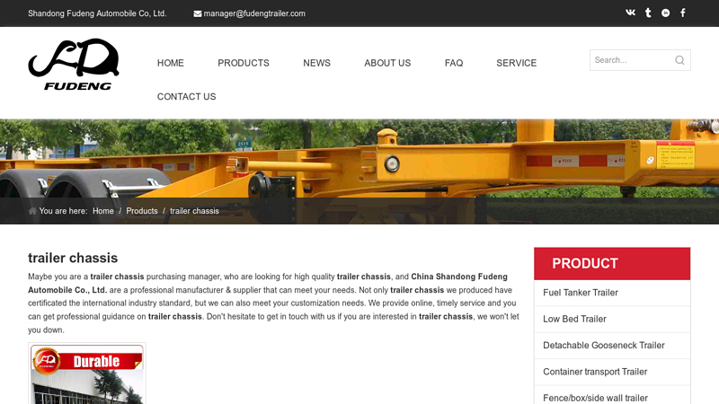 Image of China chassis trailer manufacturers, chassis trailer suppliers, chassis ...