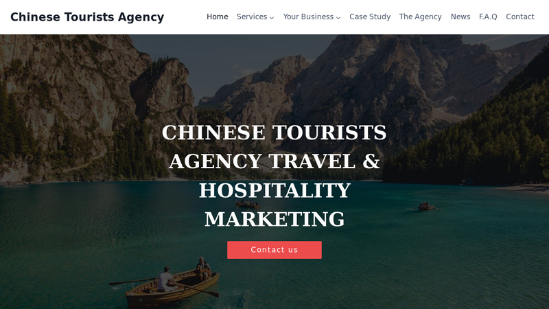 Chinese Tourists Agency Travel & Hospitality Marketing