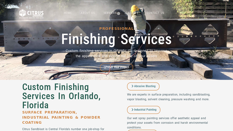 Finishing Services | Citrus Sandblast & Powder Coating