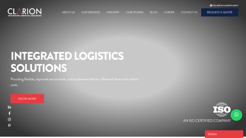 Logistics and Shipping Company in UAE | Clarion Shipping