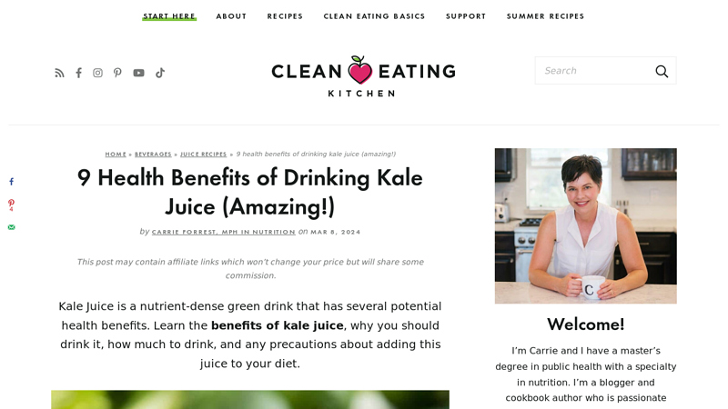 Image of 9 Health Benefits of Drinking Kale Juice (Amazing!)