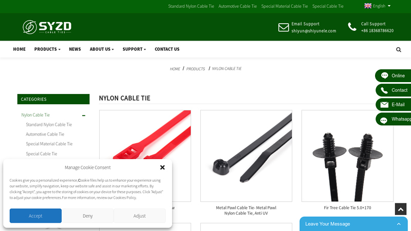 Image of Nylon Cable Tie Manufacturers
