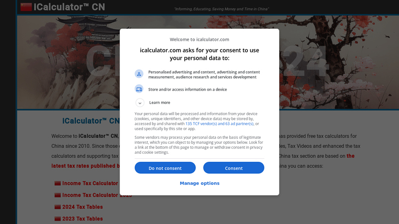 Image of China Tax Calculator 2024 | iCalculator™ CN