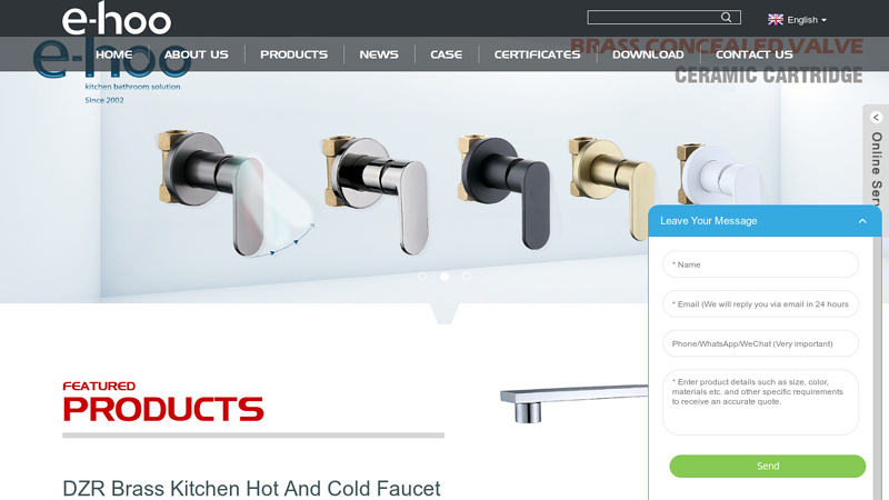 Ehoo:Brass Faucet, Basin Faucet, Kitchen Faucet, Sensor Faucet
