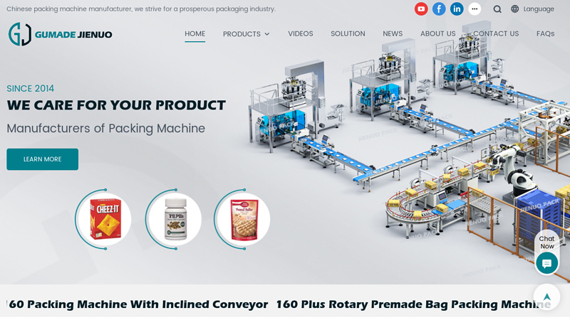 Image of Auto Packing Machine Manufacturer & Supplier | JIENUO