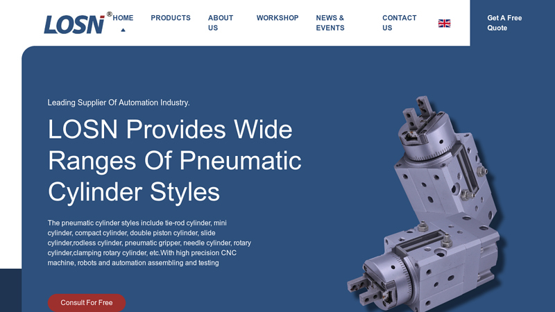 Image of Air Cylinders, Air Grippers, China.LOSN Pneumatic Co., Ltd.
