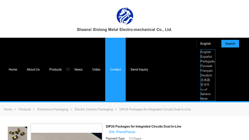 Image of DIP24 Packages for Integrated Circuits Dual In-Line China Manufacturer
