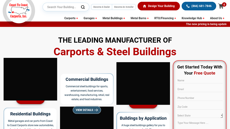 Coast To Coast Carports - Best Styles Of Metal Buildings & Steel Garage Kits