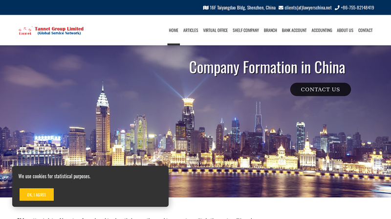 Company Formation in China