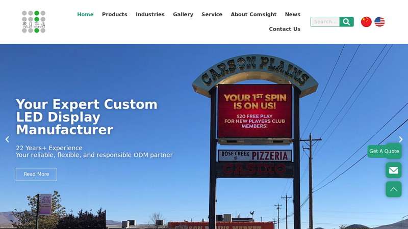 Image of Led Display Manufacturer | Customized Led Sign | COMSIGHT
