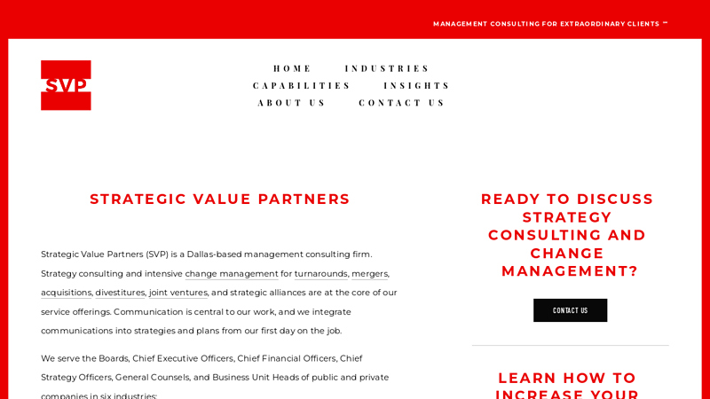 Management Consulting | Strategic Value Partners