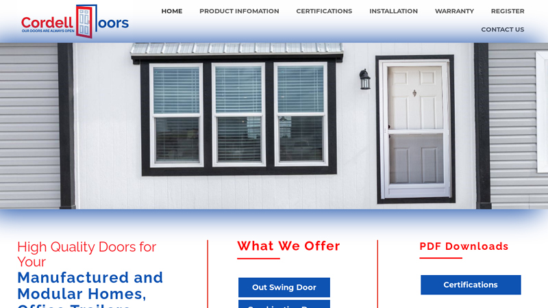 High Quality Doors for Your Modular Homes - Cordell International