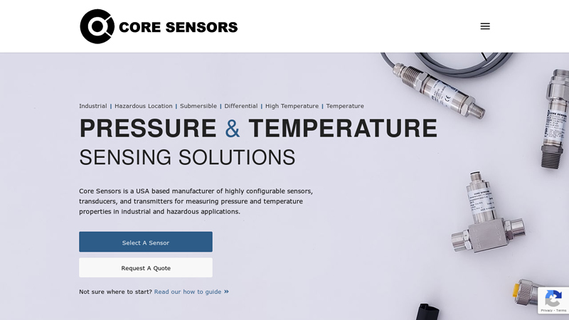 Core Sensors | Pressure Sensors - Transducers - Transmitters