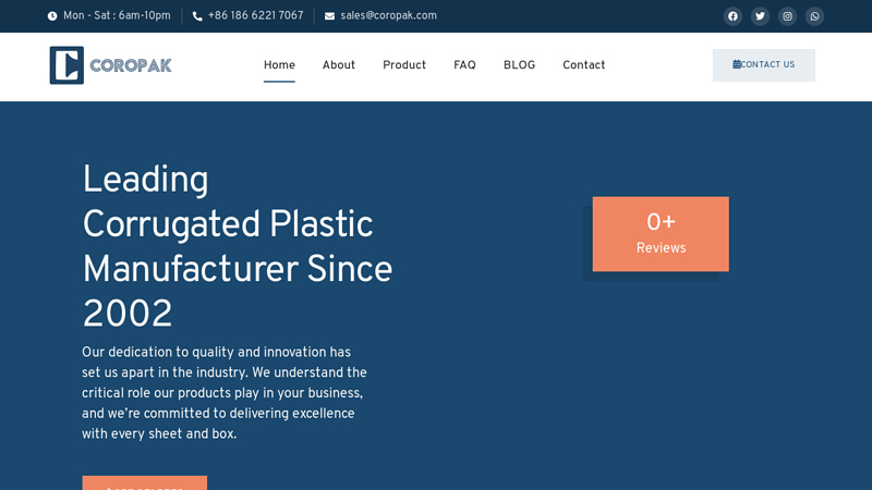 Image of Corrugated Plastic Manufacturer