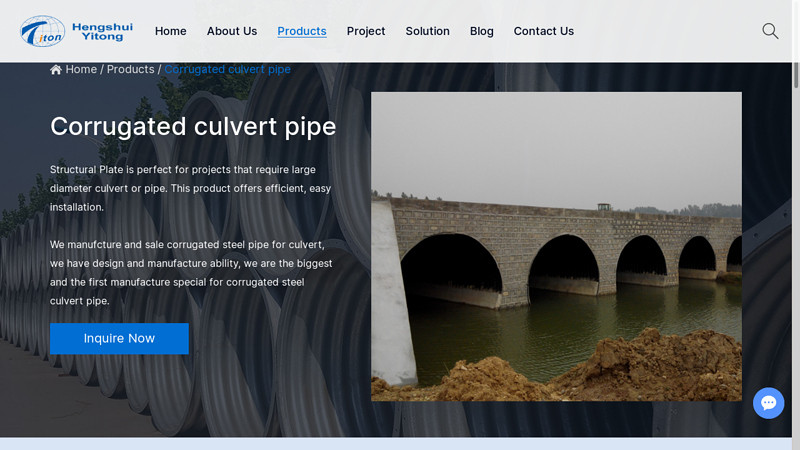 Image of Corrugated metal culvert, Corrugated metal pipe,Corrugated metal Pipe ...
