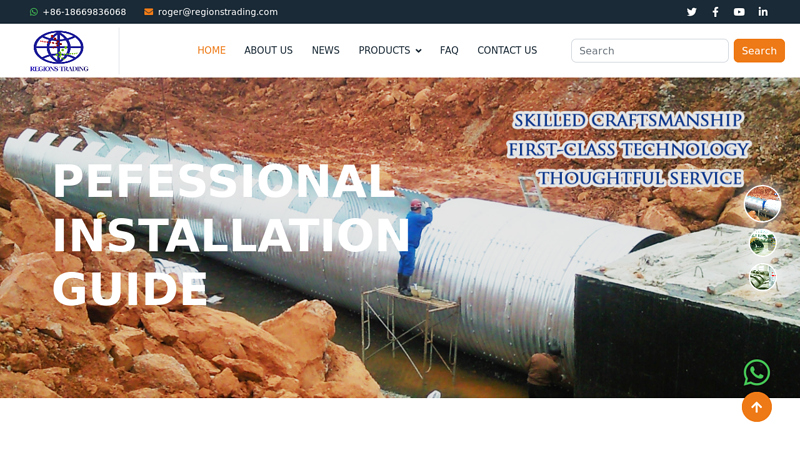 Image of Corrugated steel culvert manufacturer, corrugated steel pipe supplier ...