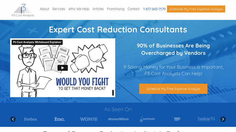 Cost Reduction Consulting Company | P3 Cost Analysts