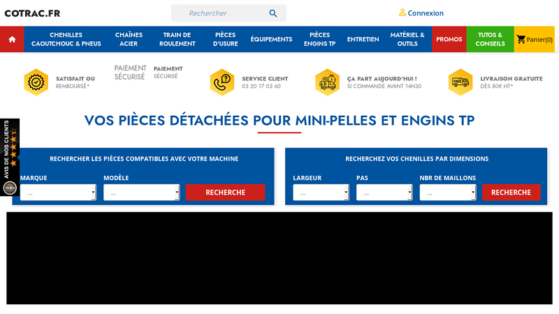 COTRAC : Vente de pices dtaches d