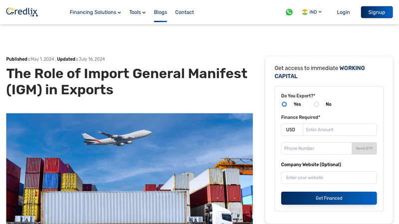 Image of The Role of Import General Manifest (IGM) in Exports