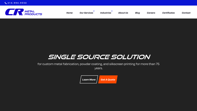 | Sheet Metal Fabrication & Finishing | CR Metal Products