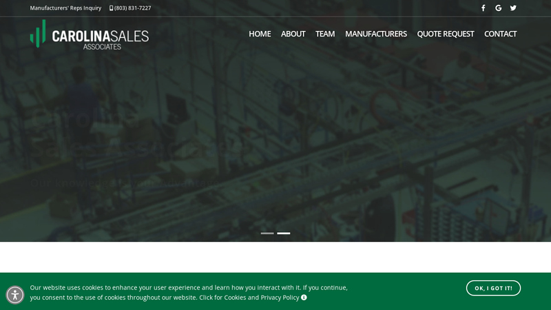 Carolina Sales Top Plumbing, Irrigation & HVAC Manufacturers Reps