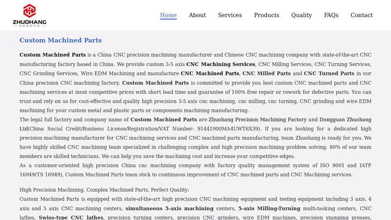 Image of Custom Machined Parts | China Machining Manufacturer