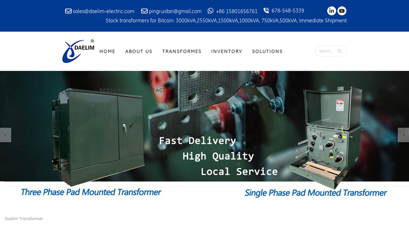 HV Power transformer, Pad mounted transformer,substation transformer, single phase transformer | Daelim Transformer