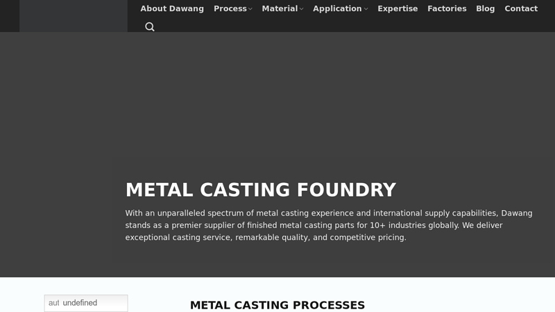 Metal Casting Foundry, Steel Casting Foundry | Dawang Casting