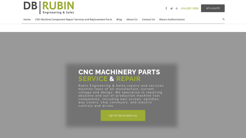 Rubin Engineering & Sales | CNC Machine Repair & Replacement Parts