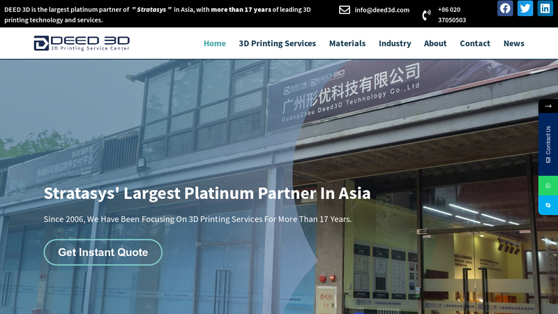 Industrial 3D Printing Manufacturers | DEED 3D