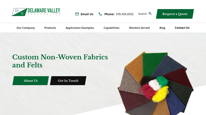 Custom Non-Woven Fabric Manufacturer | Delaware Valley Corp