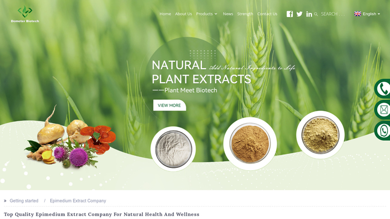 Image of Wholesale Epimedium Extract Company Manufacturers and Factory ...