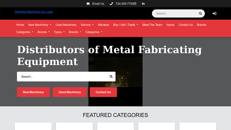 Demmler Distributors | Ironworkers - Lasers - Machining Equipment