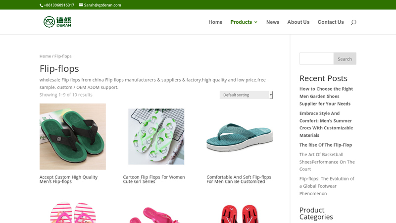 Image of wholesale flip flops suppliers & manufacturer & factory