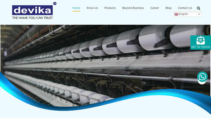 Polyester Yarn Manufacturers, Suppliers & Exporters in India | Devika Fibres