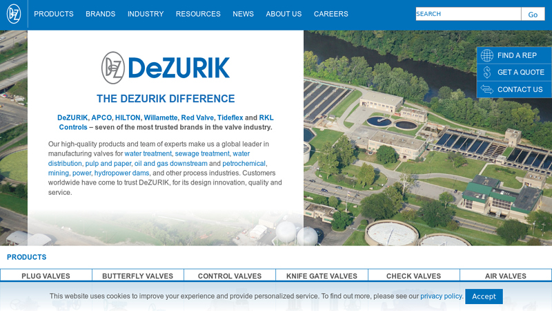 DeZURIK Valves for Municipal & Industrial Applications