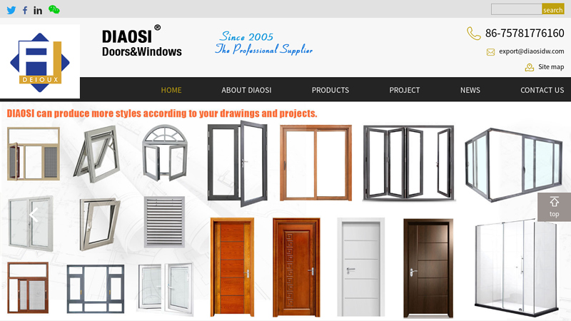 Image of Doors and Windows -Aluminium door and window suppliers-DIAOSI in China