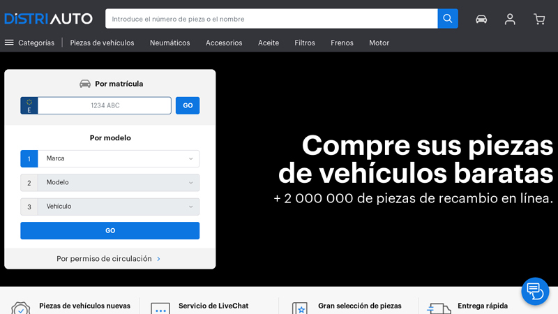 DISTRIAUTO: recambios de coche baratos | Piezas de coche rebajadas
