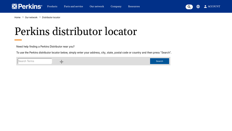 Image of Perkins distributor locator | Perkins